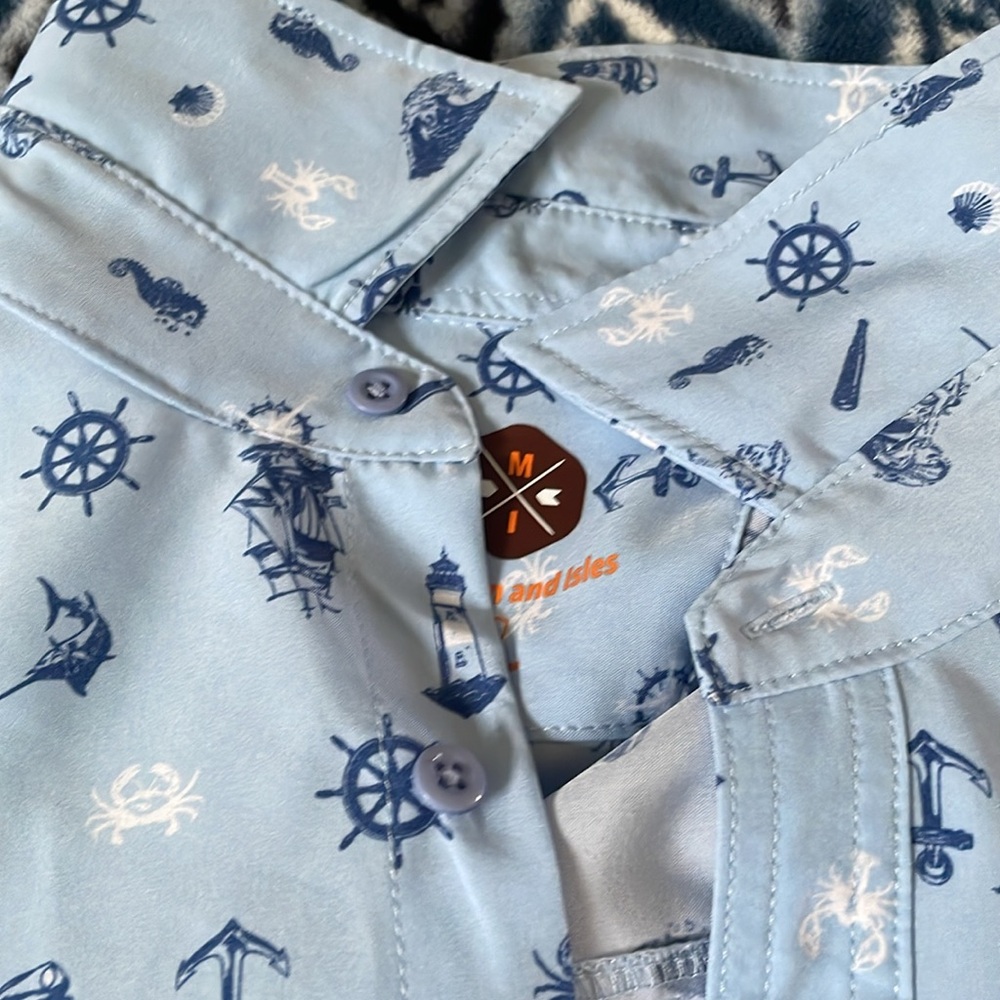 Mountain & Isles Fishing Collared Shirt - Picture 2 of 3